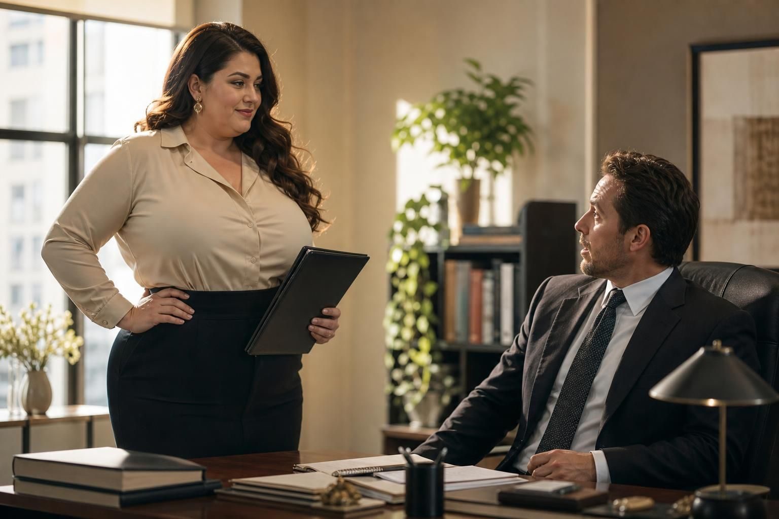 XXL Mommy Got Hired by Her Baby Daddy: 66 Eps